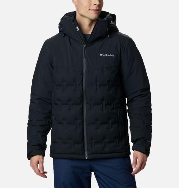 Columbia Wild Card Ski Jacket Black For Men's NZ74951 New Zealand